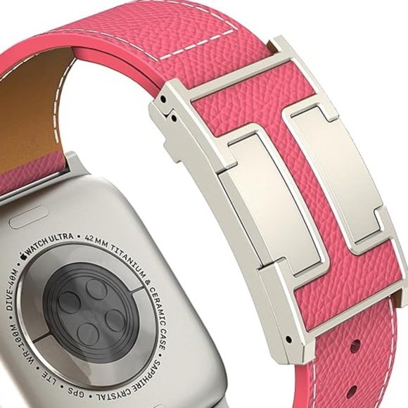 Luxury H Apple Watch Band iWatch Series Ultra 8 7 6 5 4 38mm/40mm 42mm/41/45/49 - Picture 4 of 4